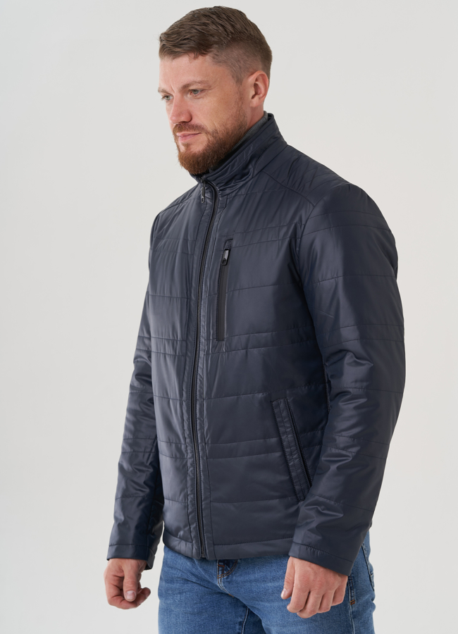 Мужская куртка синего цвета  модель № 82290 универмаг малина