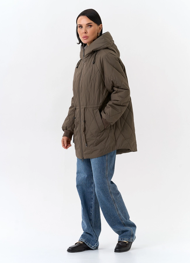 Женская куртка с капюшоном  модель № 32505 в рассрочку
