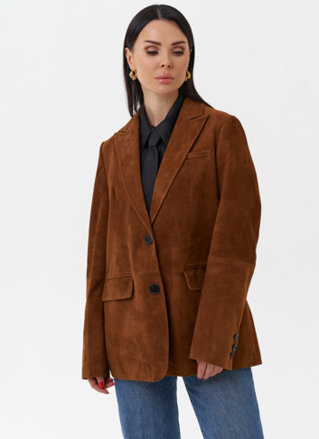 Женский замшевый жакет