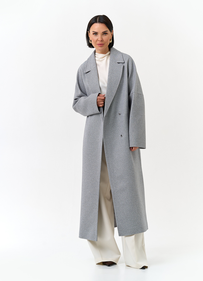 Женское пальто с английским воротником модель № 31210 универмаг малина