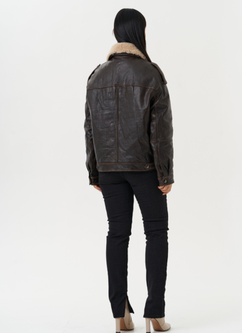 Кожаная куртка-пилот 