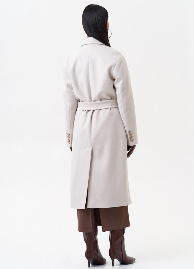 Женское пальто с английским воротником модель № 29546 в кредит