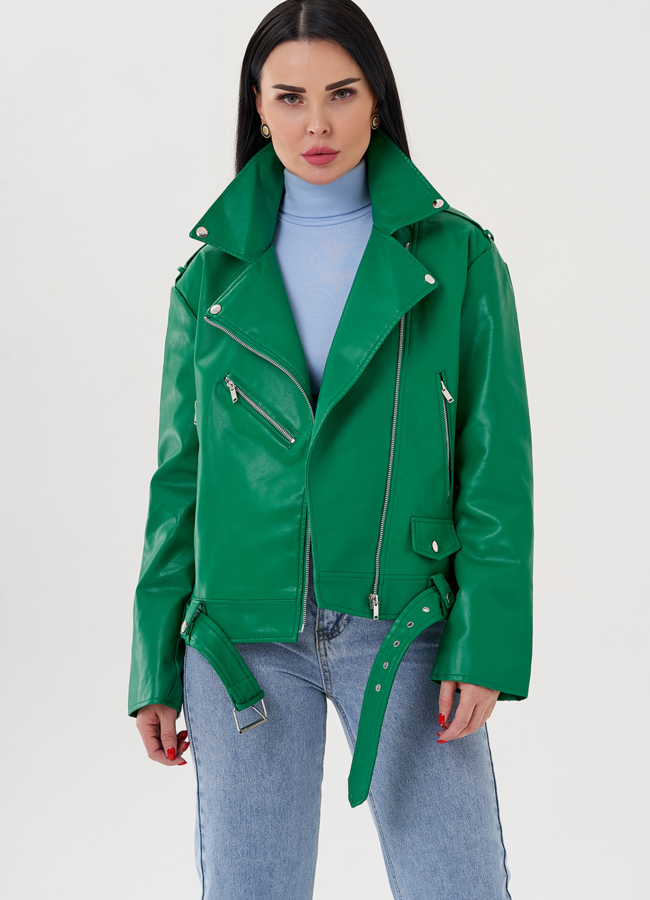 Куртка косуха из эко кожи  модель № 24031 универмаг малина