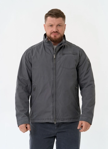 Мужская куртка ветровка с воротником стойкой
