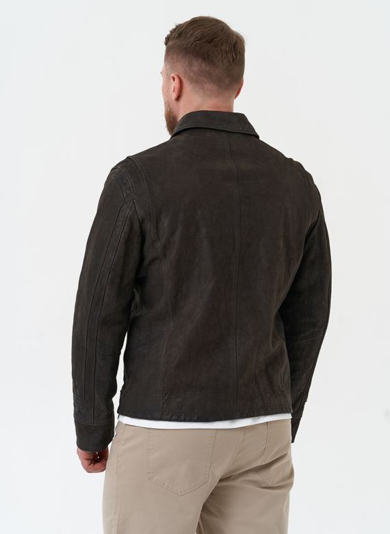 Мужская куртка из натуральной кожи 