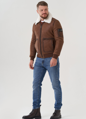 Мужская куртка из натуральной кожи 