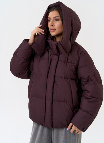 Женский пуховик с капюшоном