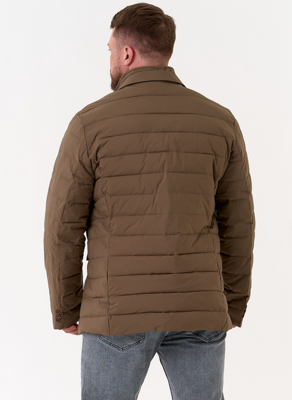 Мужской пуховик со съемной манишкой