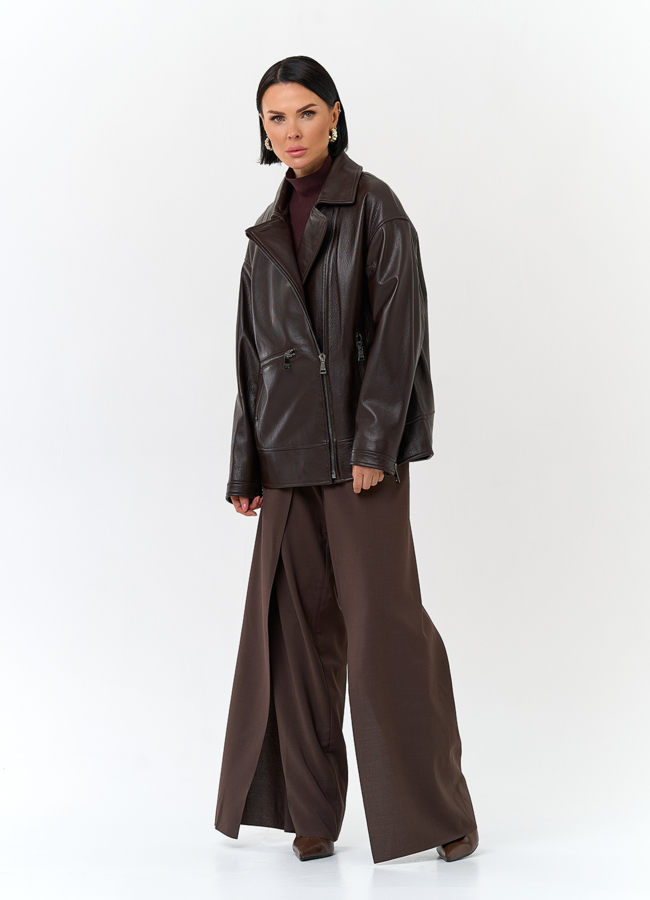 Женская куртка из натуральной кожи модель № 29994 в рассрочку