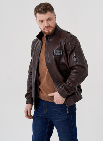 Мужская куртка из натуральной кожи 