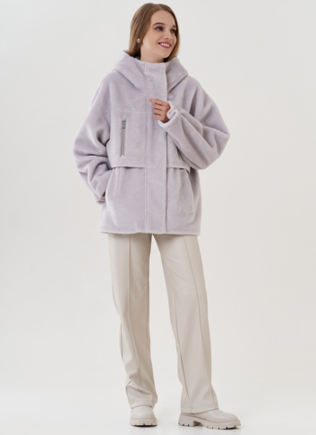 Полупальто женское с капюшоном