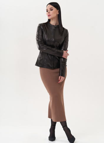 Куртка "мото" из натуральной кожи