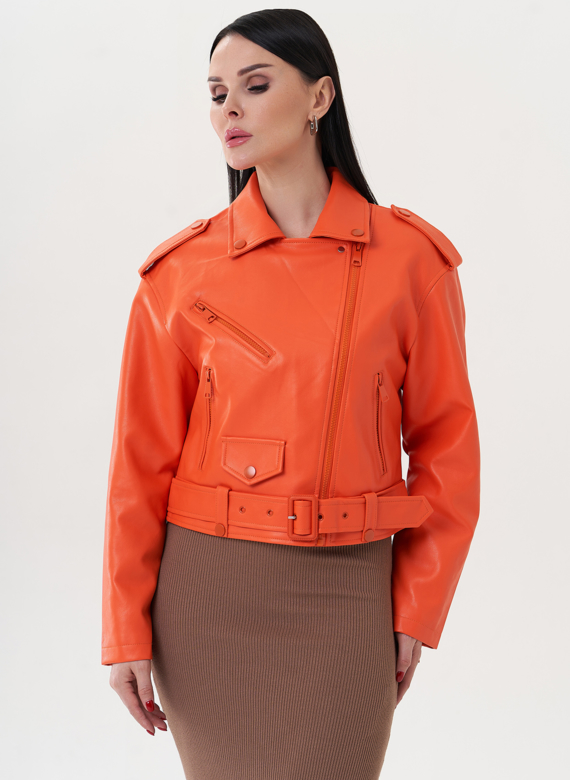 Укороченная куртка с английским воротником